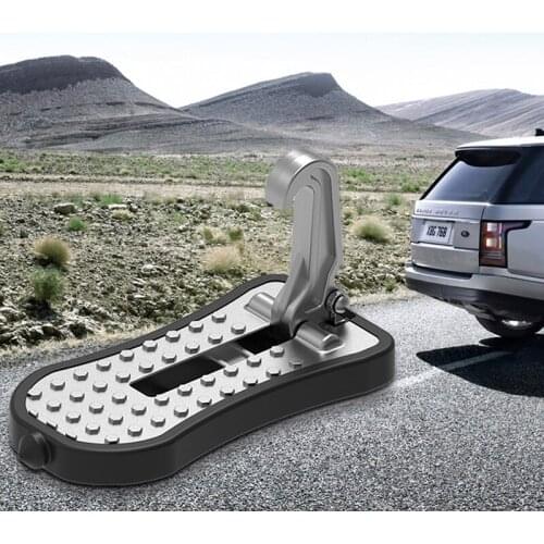 Car pedal car roof accessories car folding pedal ladder foot roof car roof convenient hook outdoor folding pedal tool