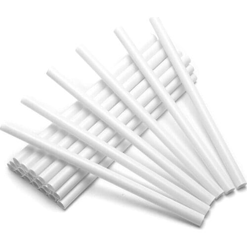 50 Pieces Plastic White Cake Dowel Rods for Tiered Cake Construction and Stacking (0.4 Inch Diameter 9.5 Inch Length)