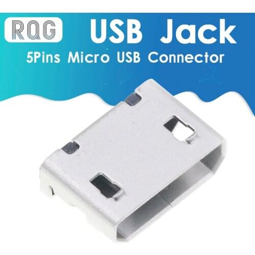 100PCS Micro USB 5 Pin Socket MK5P SMD DIP MINI USB Female Connector