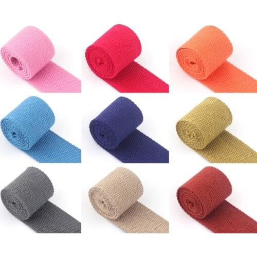 1.5 Inch(38mm) Wide Natural Cotton Plain Webbing For Canvas Bag Purse Strap Handles,For Tote Bag Upholstery Webbing Belt 1 Yard