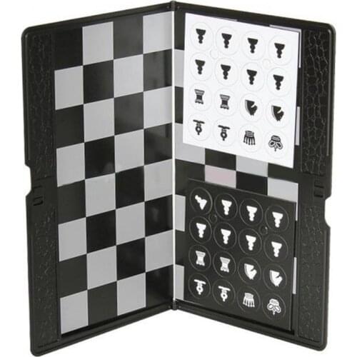 Chess Set Board Game Chessboard Chess Pieces Pocket Portable Travel Foldable Magnetic Chess Game Intelligent Camping Toy