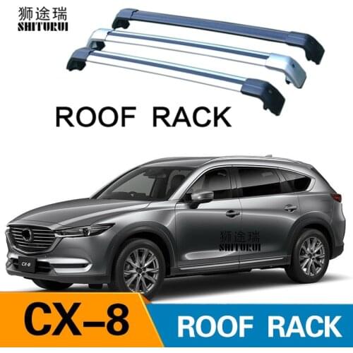 SHITURUI 2Pcs Roof bars For MAZDA CX-8, 5-dr SUV, 2018+ cx 8 Aluminum Alloy Side Bars Cross Rails Roof Rack Luggage Carrier