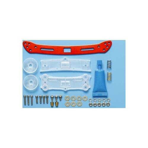 TAMIYA 4WD 95364 Aluminum Alloy Wide Rear Sliding Damper Low Friction Spring Phoenix Tail Bumper 95364 Roller Setting Stay