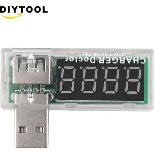 Usb тестер Current Voltage Meter Tester Digital Display Mini USB Power Portable Mini Current and Voltage Detector Charger Doctor