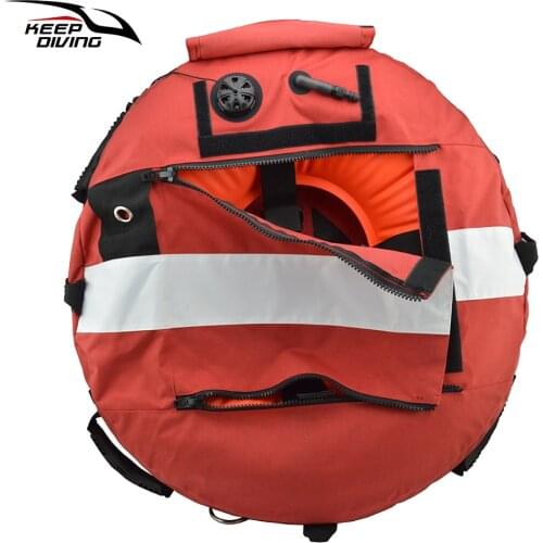 High Visibility Heavy Scuba Freediving Training Buoy Diver Down Flag Float Marker Safety Buoyancy Signal Float Diving Gear