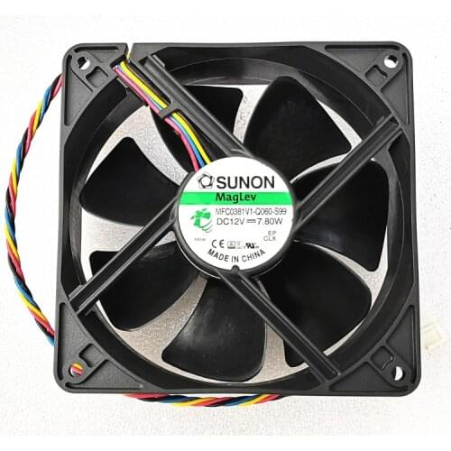 New For Sunon 12038 12cm fan 4-wire speed regulation mfc0381v1-q060-s99 12V 7.8w 120X120X38mm cooling fan