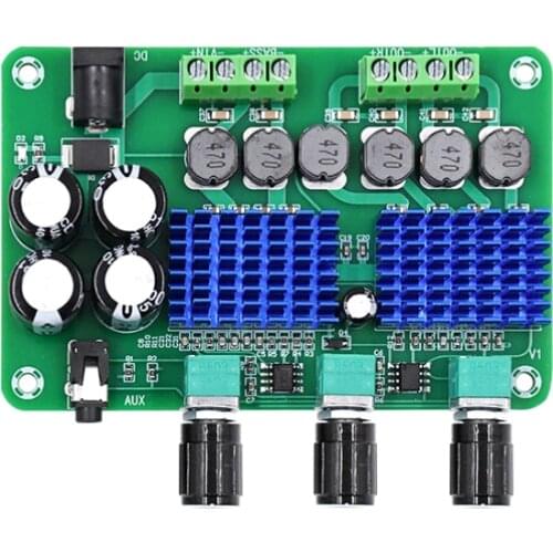 XH-A311 High power digital power amplifier board 2.1 channel TPA3116D2 Stereo Audio subwoofer Amp 50WX2+100W home theater