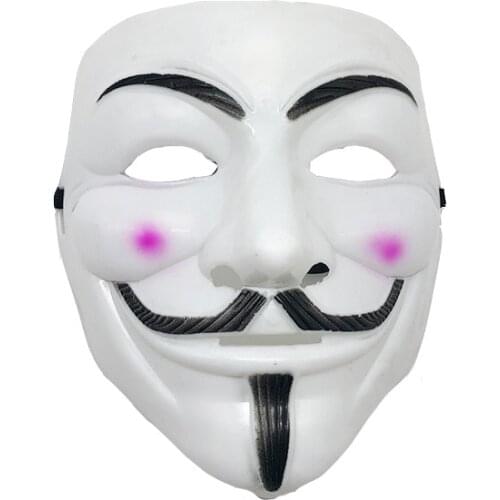 1PC Halloween Masks V for Vendetta Mask Guy Fawkes Anonymous Fancy Dress Cosplay Costume Adult Kids Film Theme Mask