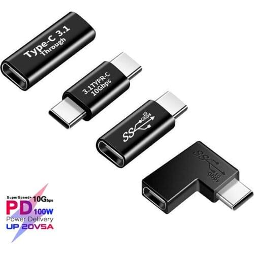 5A USB3.1 Type-C Male To Female Adapter PD 100W USB-C Gen 2 10Gbps Convertor For Macbook Nintendo SAMSUNG Note20 S20 XIAOMI SONY