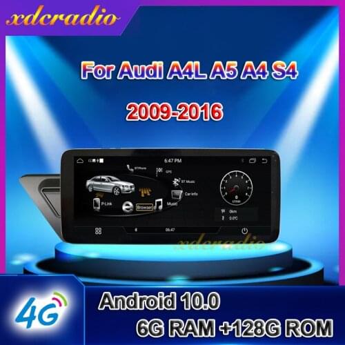 Xdcradio 10.25" Android 9.0 For Audi A4 A4L B9 A5 S4 Car Radio Car Multimedia Player Auto GPS Navigation 4G Stereo BT 2017-2019