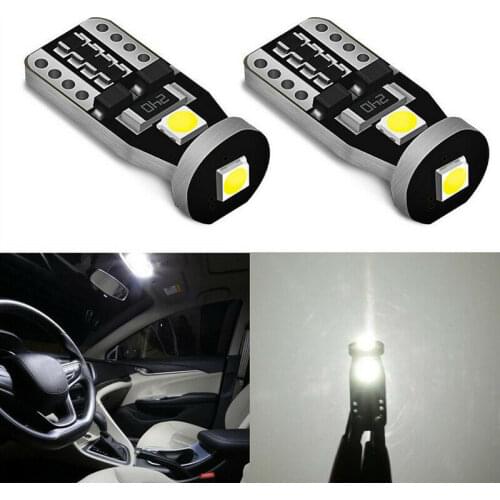 T10 3030 3 SMD W5W CANBUS ERROR FREE Car Light Bulbs White LED Lights 168 194 2825 Wedge Bulb Interior Lamps 6000K