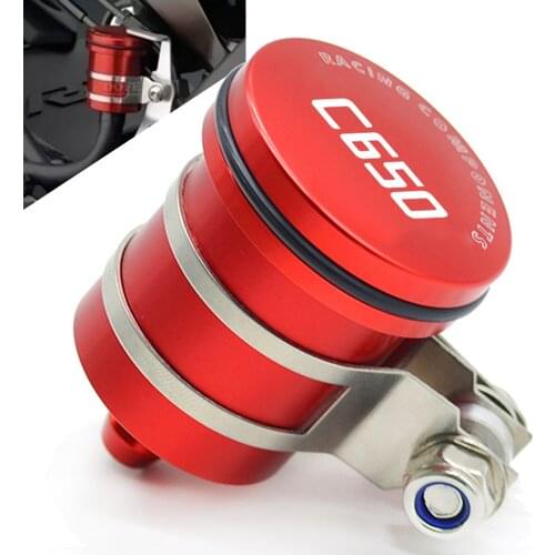 CNC Motorcycle Rear Brake Fluid Reservoir Clutch Tank Oil Cup for bmw C650 SPORT C650GT 2011 2012 2013 2014 2015 2016 2017 2018