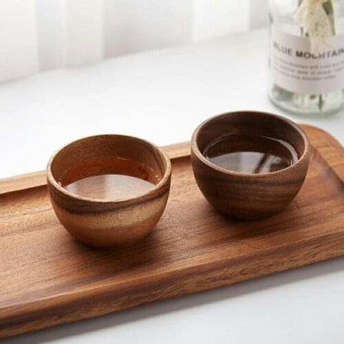 Wooden Cup Beer Tea Coffee Milk Water Drink Mug Kitchen Bar Japanese Handmade Natural Spruce
