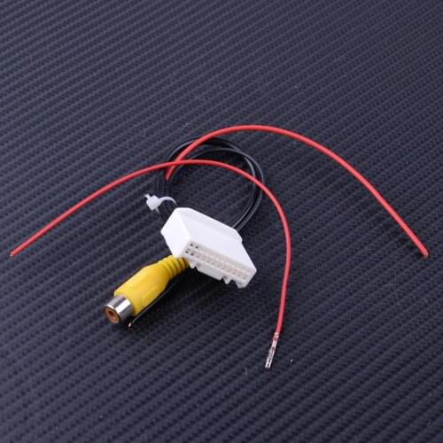 DWCX 20cm Back Up Reversing Rear View Camera Wire Cable Harness Adapter Fit For Toyota Corolla Auris 2013 2014 2015