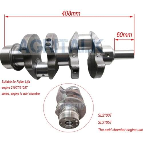 Fujian Lijia SL2100T / SL2105T1 (swirl chamber) for tractor like Benye series,the crankshaft , part number