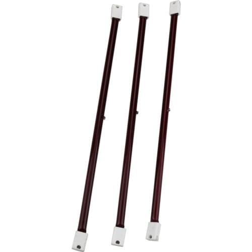 350mm 220V 1000W Ruby Color Halogen Infrared Lamp IR Heating Element Shoes Machine Infrared Quartz Tube