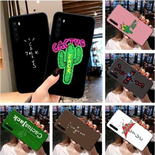 HOTCASHOP cactus jack letter Phone Case For OPPO Realme 6 Pro XT Realme C3 5 Pro C2 RENO2-Z A11X