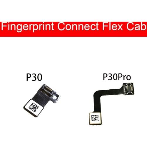 Home Button Fingerprint Sensor Flex Cable For Huawei P30 P30 Pro P30Pro Menu Fingerprint Scanner Return Key replacement