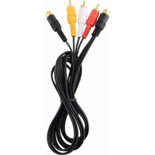 Video AV TV S-Video Display Composite Cable Cord Wire For SEGA Saturn
