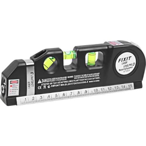 4 in 1 Cross Projects Vertical Horizontal Lasers Ruler Multi-function line laser level green laser level measuring tools