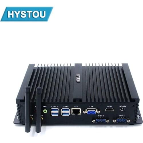 Mini Desktop PC Intel core I7 4500U Mini PC Fanless Industrial Computer Windows 10 7 Dual Band WIFI 2RS232 COM