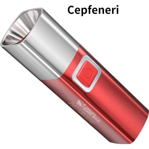 Super Powerful Led Rechargeable Flashlight Ultra Bright Dormitory Students and Girls Small Flashlight Convenient Mini Household