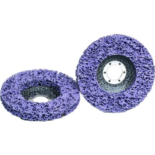 New 2pc 125*22mm Clean Grinding Wheels Paint Rust Removal Poly Strip Disc Cleaning Strip Wheel For Angle Grinder