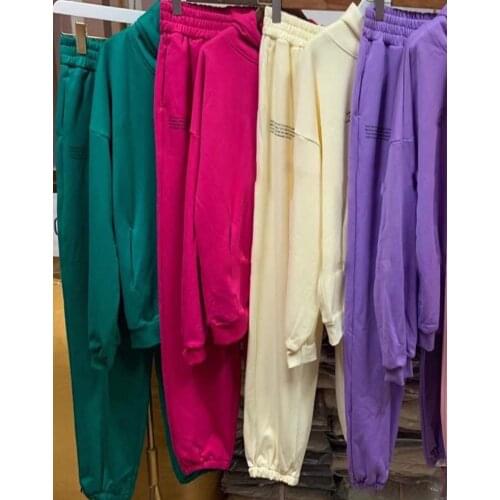 New Women Cotton Hoodie Sweatshirts Pullover Hooded Sweatshirt Sportswear Suit Women Spring Summer Outfit (Without fleece)