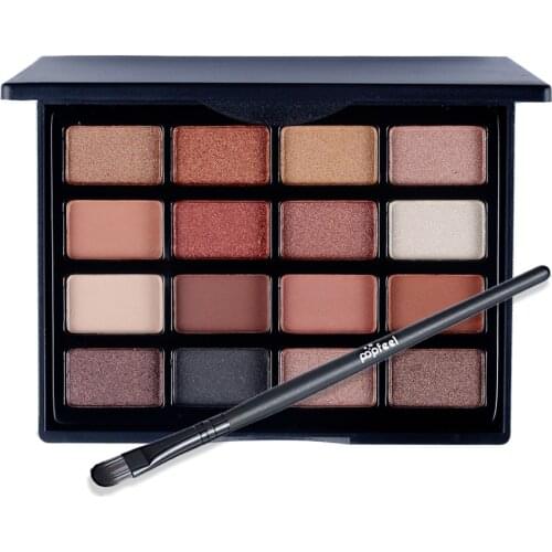 New Arrival Charming Eyeshadow 16 Color Palette Make up Palette Matte Shimmer Pigmented Eye Shadow Powder with 1pc brush