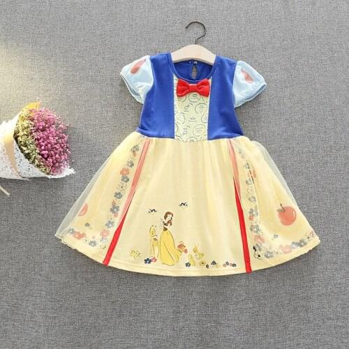 Toddler Girl Snow White Princess Dress Christmas Costume Halloween Girls Dress Kids Dresses For Baby Girls Little Mermaid Dress