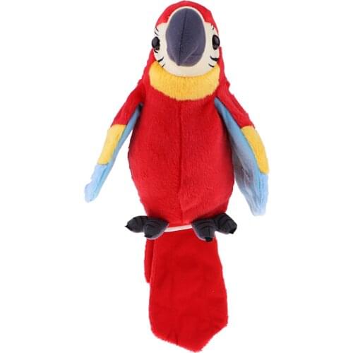 Plush Stuffed Toys Bird Parrot Cartoon Talking Singing 120 Songs Soft Toy For Baby Kids Children