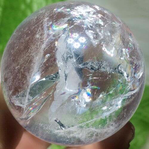 Clear quartz sphere