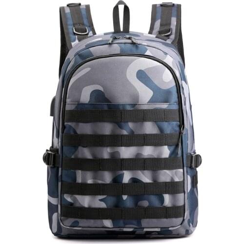 World Peace PUBG Camouflage Navy Backpack level III Back Bag Cosplay Simple High Capacity SWAT Bags for Travel Casual Teenager