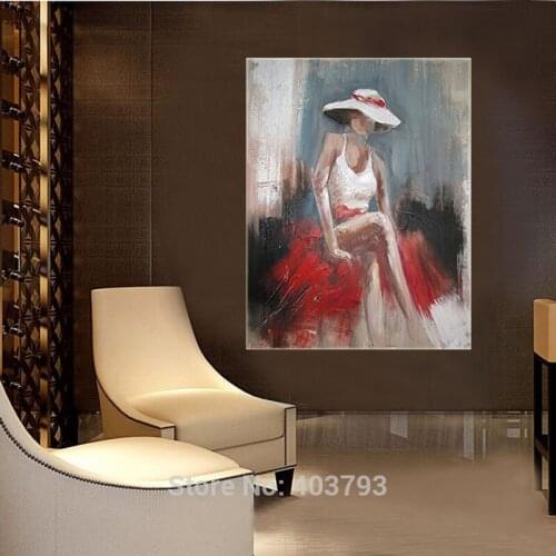 Hand-Painted Wall Art Fashion Beauty Nude Oil Painting Wall Home Decoration Modern Abstrac Canvas Painting For Living Room