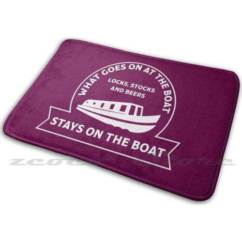 Narrowboat Canalboat Gifts-Funny Canalboat Gifts-Narrow Boat T Shirts-Canal Boat Mugs-Captains Mat Rug Non-Slip Water Absorb
