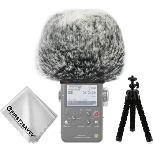 Outdoor Portable Digital Recorders Furry Microphone Mic Windscreen Wind Muff for Sony PCM D100 D50