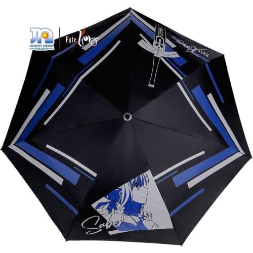 Fate Zero Saber Umbrella Anime Rain Women Anti UV Parasol Manga Role Emiya Kiritsugu Figure Model FZ
