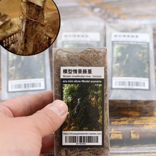 1Box Miniature Root Vine Train Railway Flower Model of Military Scene DIY Material
