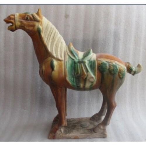 11.82 inch/ Tang sancai ceramics collection horses in ancient China/5