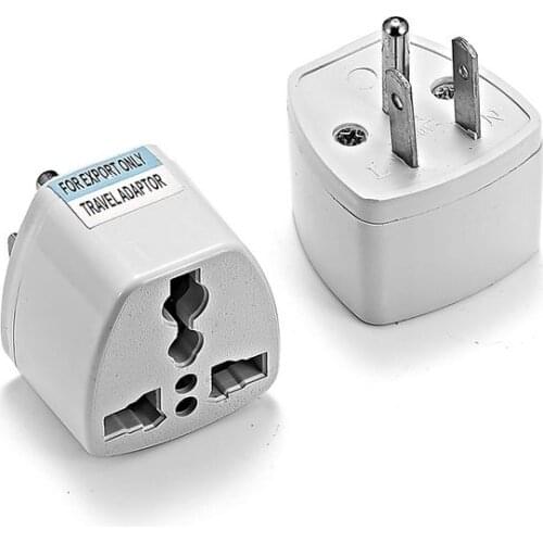 200pcs Universal USA Charging Converter Travel Household UK EU AU To US American Dual-use Transform Plug Socket Adapter