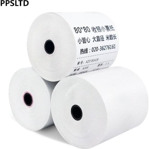 32 Rolls Thermal Receipt Paper 80mm x 80 mm Retail Desktop Pos Paper Roll 3 1/8" width
