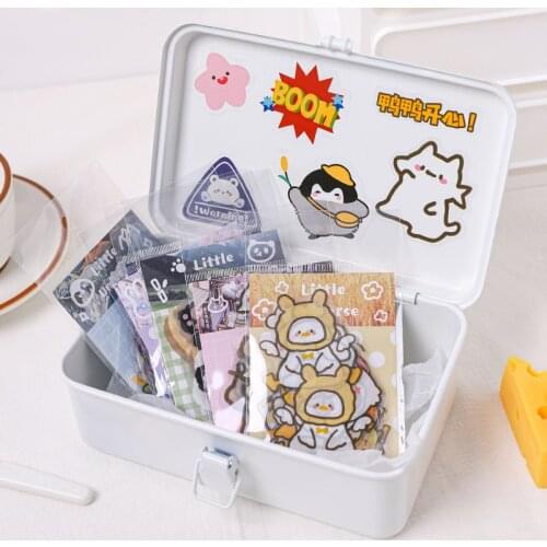 40Sheet/pack Kawaii Cute Panda Penguin PVC Stickers Ablum Diary Scrapbooking Label Sticker School Supplies Bullet Journal n741