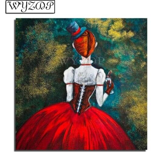 5D Diamond painting Girl Pictures Full Square/Round Diamond Embroidery Mosaic Cross stitch Gift Kits Home decor WYZ20210347