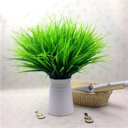 7 Branches /1PC Artificial Plastic Grass Plant Fake Flower Wedding Flower Arrangement Christmas Home Fake Plant Decoration