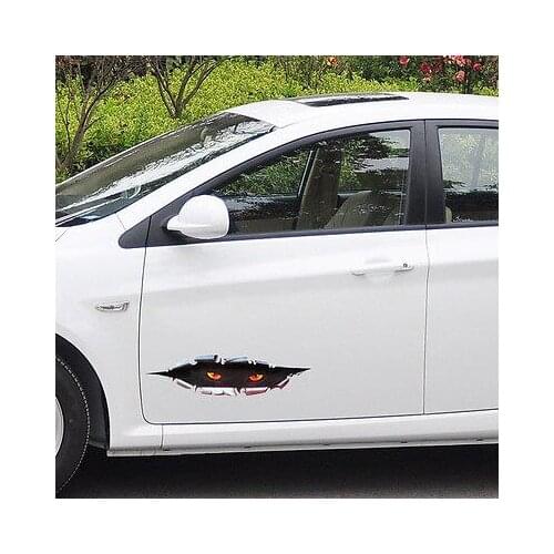 Car Styling 3d Stereoscopic Simulated Eye Peep Car Sticker Car Window Tail Sticker