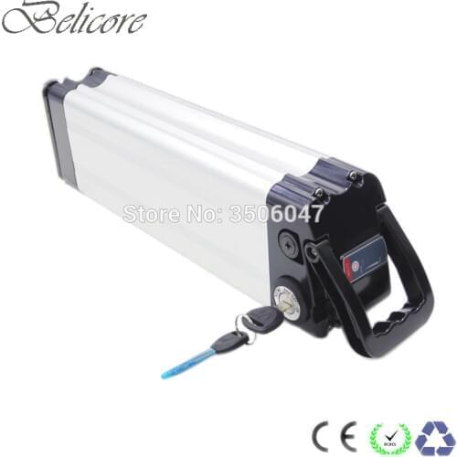 24v 36v 48v silver fish battery case electric bike battery box fat tire bike battery case