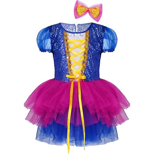 Girls Mermaid Lolita Princess Dress Cosplay Costumes For Kids Teen Girl Carnival Party Dress Up Sets Children Halloween Clothing