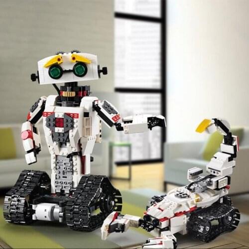 Remote Walkable Robot Building DIY Blocks Creative Robot Blocks ChildrenS Toys Educational Toys Bricks Remote Control Toy