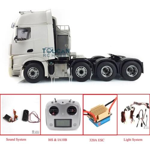 Hercules Merced Cabin LESU 1/14 RC Tractor Truck Metal Chassis 8*8 Sound Motor THZH0519-SMT3