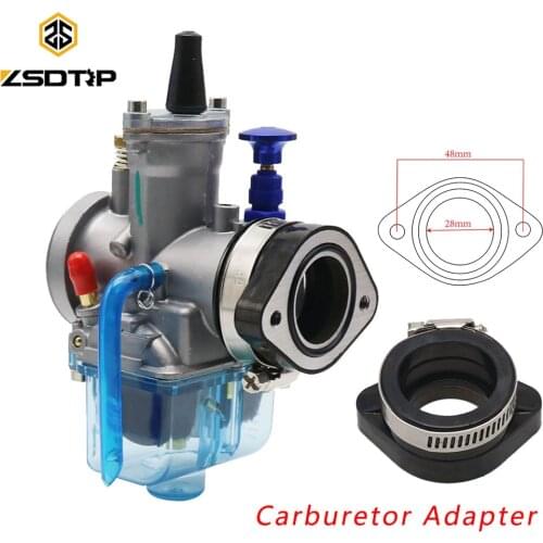 ZSDTRP Motorcycle Rubber Adapter Inlet Intake Pipe For PE PWK 21 24 26 28 30 VM24 TM28 Dirt Bike Motocross Modified Carb